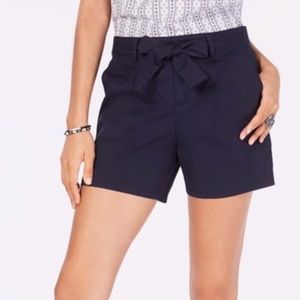 Style & Co Cotton Tie Waist Shorts Size 16